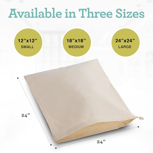 Euro Cuisine Nut Milk Bag - Cheese Cloth Bag for Straining Greek Yogurt, Organic Cheesecloth for Straining, Nut Milk Bag Reusable, Kava Strainer Bag, Nutmilk Mesh Bag (12"x12") - size: 12"x12"
