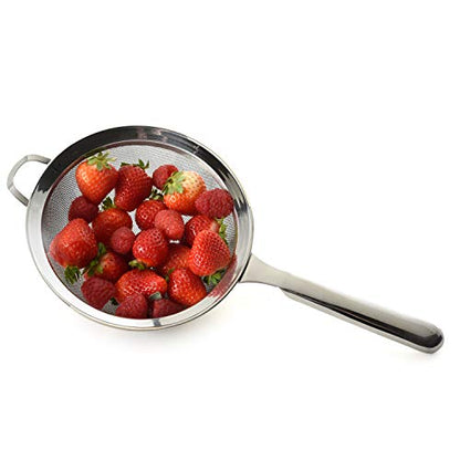 Norpro, 5" KRONA Stainless Steel Double Mesh Strainer, 5", as shown - size: 5"
