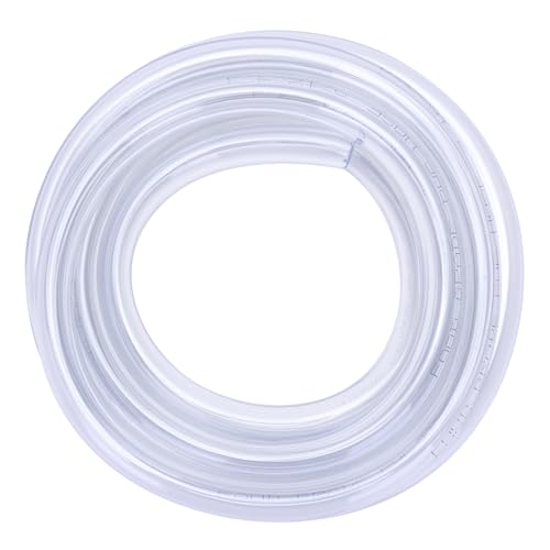 DERNORD PVC Tubing 9/16"ID X 3/4"OD Flexible Clear Vinyl Hose 10 Feet for Food Grade - size: 10 Feet, style: 9/16"ID X 3/4"OD