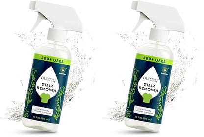 Puracy Stain Remover, Travel and Laundry Stain Cleaner for Clothes, Baby Essentials, Kids Stains, Oil and Fabric Spot Cleaner (Stain Remover Spray, 12 fl oz) (Pack of 2) - size: 12 Fl Oz (Pack of 2)