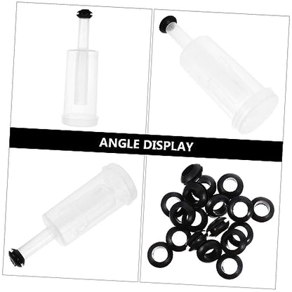 PRETYZOOM 1set Three-piece One-way Brewing Stopper Silicone Wine Stoppers for Fermentation and Brewing Easy to Clean and Use Air Lock for Mead and Sauerkraut