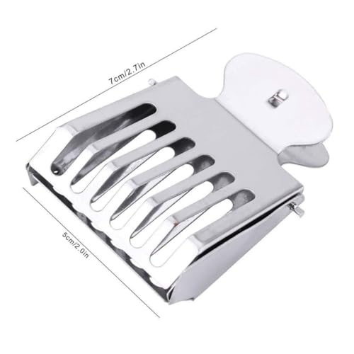 Toddmomy 5pcs Queen Cage Clips for Beekeeping Essential Beekeeper Tool for Bee Capture and Marking Smooth Edges for Bee Safety Silver