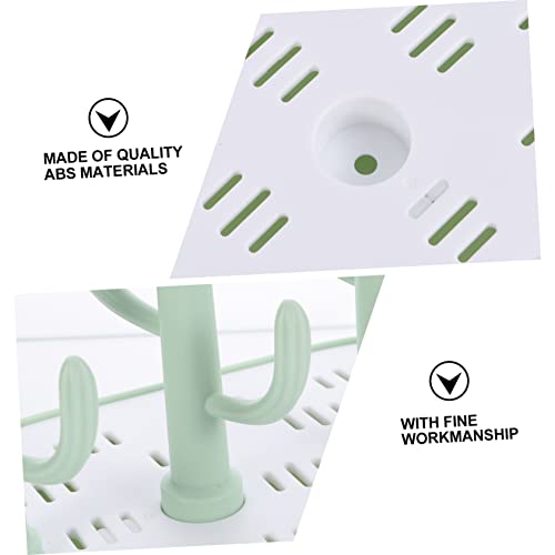 Toddmomy Plastic Bottle Drying Rack Space-Saving Organizer for Milk Bottles and Pacifiers Durable Material Easy to Install and Clean for Feeding Accessories
