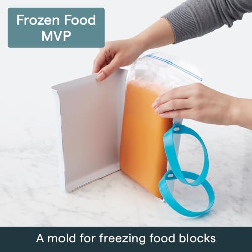YouCopia FreezeUp Freezer Food Block Maker, 6 Cup, Meal Prep Bag Container to Freeze Soup and Leftovers - size: 6-Cup Capacity, style: Food Block Maker