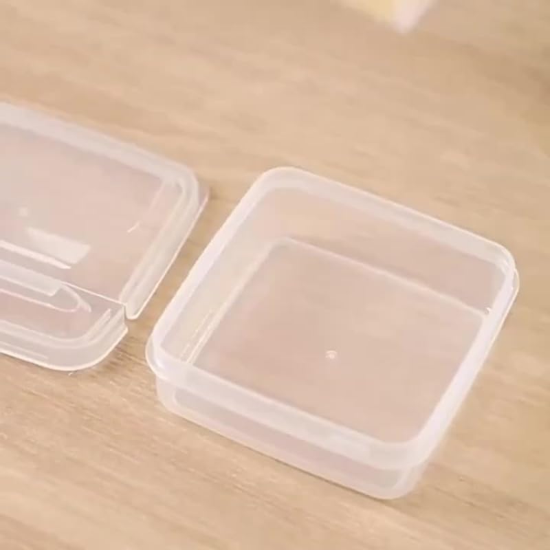1pc Reusable Rectangular Cheese Storage Box with Hinged Lid Multi Purpose Refrigerator Container Food Storage