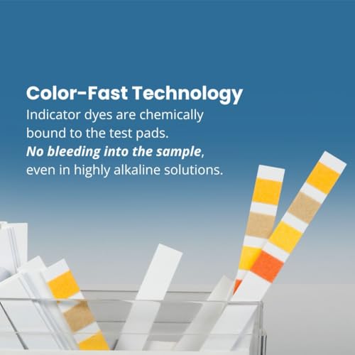 Universal pH Fix Indicator Strips 0-14, Quick and Accurate Result, 100 Bleed-Free Test Strip. Made in Germany. Safe, Easy pH Testing for Laboratory, Industrial, Professional, & Beginner Use