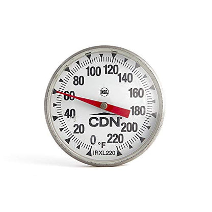 CDN IRXL220 Large Dial Cooking Thermometer - size: 1.75-inch/4.4 cm Magnified Dial