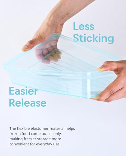 LocknLock Freezer Fit Plastic Freezer Containers | Airtight Stackable Food Storage for Meal Prep | Microwave & Dishwasher Safe | BPA Free Freezer Container with Lid, 450ml - size: 450ml