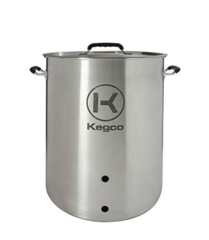 Kegco 3PXBK20-P2 20 Gallon Brew Kettle with Plug & 2-Piece Ball Valve