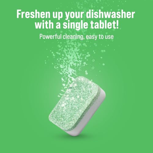 Rockin' Green Deep Cleaning and Deodorizing Tablets for Dishwashers, Washing Machines, and Garbage Disposals, Removes Odor and Residue (Dishwasher Cleaning Tablets, 24 Pack) - size: 1 Count (Pack of 24), style: Dishwasher Cleaning Tablets