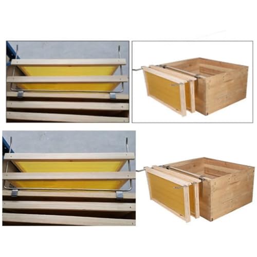 Bee Frame Holder 2pcs Honey Keeper Beehive Frame Holder Stainless Steel Hive Hanger Perch
