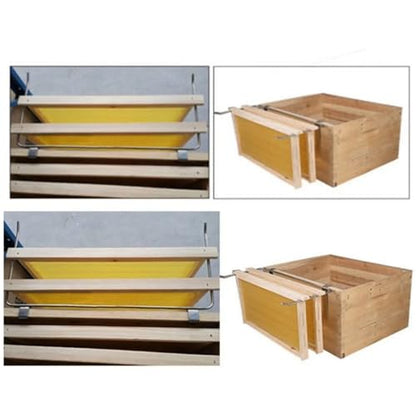 Bee Frame Holder 2pcs Honey Keeper Beehive Frame Holder Stainless Steel Hive Hanger Perch