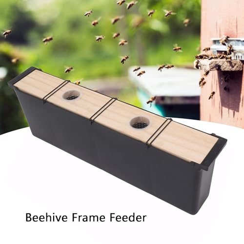 Bee Feeder Bee Frame Feeder for Bee Hive Water Food Feeder Bee Feeding Tools Beehive Frame Feeder for Beekeeping (6L Black)