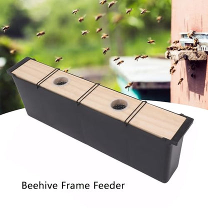 Bee Feeder Bee Frame Feeder for Bee Hive Water Food Feeder Bee Feeding Tools Beehive Frame Feeder for Beekeeping (6L Black)