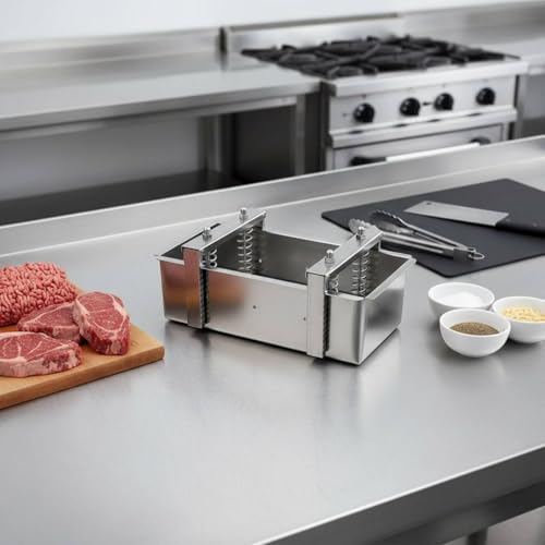 Baoblaze Stainless Steel Adjustable Sawtooth Locking Device Smooth Surface Suitable for Home Cooking Professional Kitchen, 2.5KG, Removable Bottom - size: 2.5KG, style: Removable Bottom