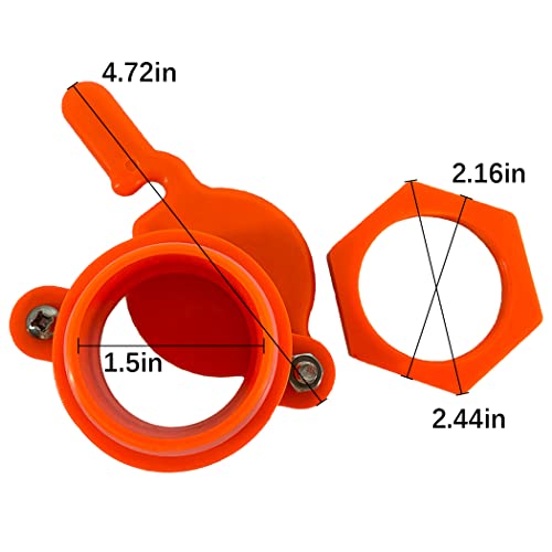 MayBee 2 Pack Honey Gate Valve for Extractor, Durable Nylon Honey Extractor Tap, Beekeeping Supplies - size: 2-Pack