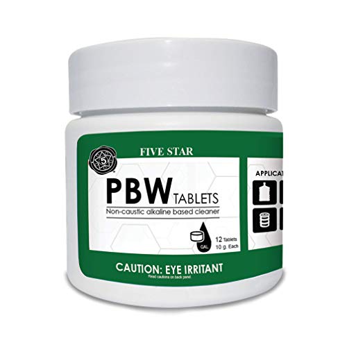 Five Star PBW Tablets - 10 g(1 Tablet Per 1 Gallon of Water) 12ct - Growler, Carboy, Keg Cleaner - size: 12 Count (Pack of 1)