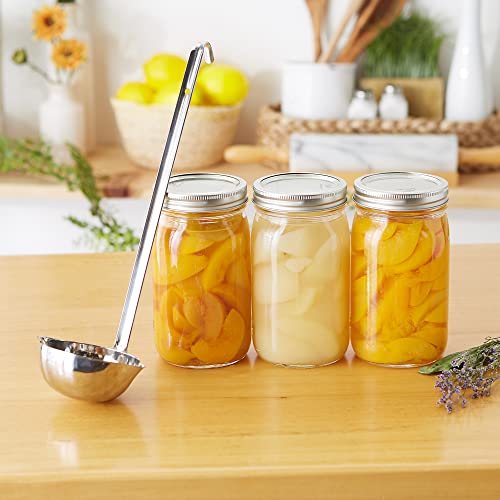 RSVP International Endurance Canning Collection Non-Reactive 18/8 Stainless Steel, Dishwasher Safe, Ladle, 13-1/2" - size: Ladle, 13-1/2"