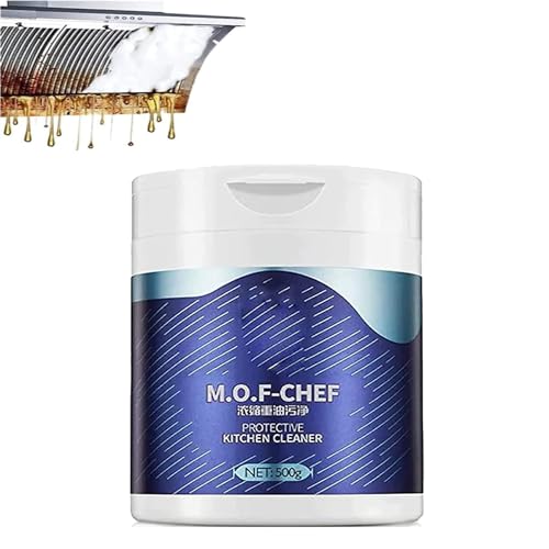 All Purpose Kitchen Cleaning Powder, M.O.F-Chef Kitchen Protective Cleaner Heavy Duty Degreasing Bubble Powder Foam Cleaner Rust Remover(1PCS) - color: 1pcs
