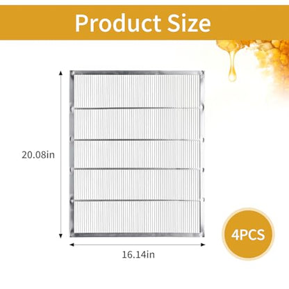 2Pcs Metal Queen Excluder Beehive Queen Bee Excluder Beekeeping Queen Excluders Beekeeping Tools (8 Frame 2Pcs) - size: 8 Frame 2Pcs