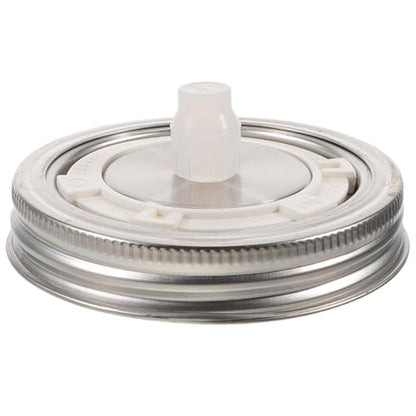 Fermenting Lids, Waterless Airlock Fermentation Tops - 3.54" Wide Mouth Mason Jar Lid Fermenter Caps for Pickles, Kimchi, and Fermented Food