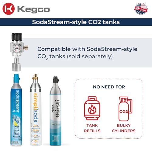 Kegco Single Faucet Ball Lock Home Brew CO2 Party Dispense Kit with Mini Regulator