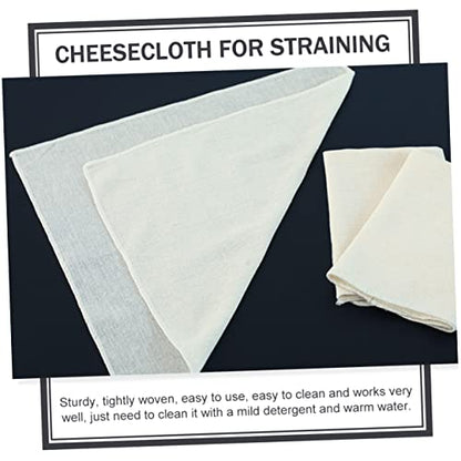 10pcs Unbleached Cotton Cheesecloth for Cooking Cheese Making Straining Professional Reusable