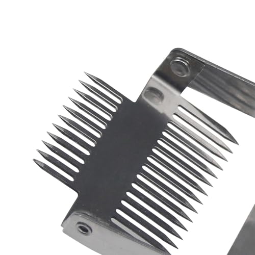 Stainless Steel Honeys Cutting Tool Reverse Hook Uncapping Fork with Ergonomic Handle Bees Hives Scraper Beekeeping Tool Beekeeper Tool