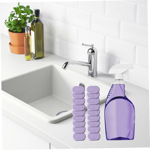Splash Spray Cleaner Bottle, Kitchen Cleaner Spray with 18PCS Cleaning Tablets Multi Purpose Grease Stain Removal for Oven Kitchen Bathroom..
