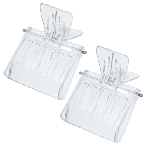 4PCS Plastic Queen Bee Catcher Set Transparent Colour Clamp Cage Beekeeping Tool 2.6 x 2 x 1.9 inches for Safe Capture and Storage