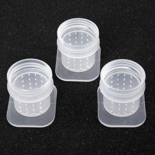 Bee Water Feeder 3 Pcs Plastic Hive Drinking Cup for Beekeeping Supplies for honeybee Hydration Watering Station for Garden Backyard Apiary Outdoor Bee Nesting Box Entrance 27mm White