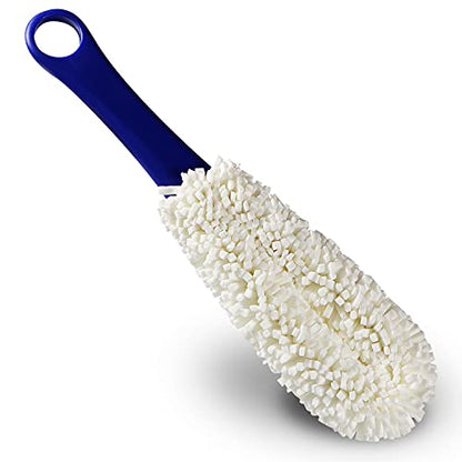 KUWAN Bottle Cleaning Brush Multi-Function Household Tools Flexible Bottle Scourer for Some Decanters, Goblets, Glasses, Cups (Middle Length) - color: Middle-1pc