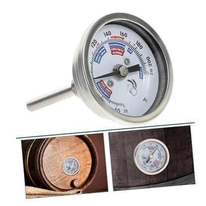 Stainless Steel Wine Thermometer High Precision Homebrew Kettle Thermometer for Brewing Grill Oven
