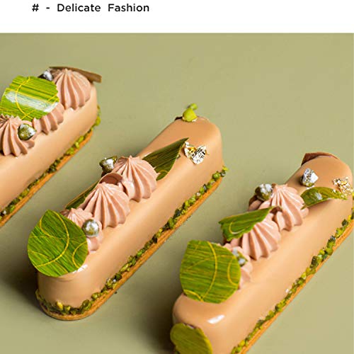 OCPO KITCHEN Eclair Silicone Mold for Baking Mousse Cake, 3D Silicone Baking Mold for Cakes French Pastry Chocolate Brownie, Cake Decoration, 3D Eclair Shape (8-Cavity) - style: Fashion Eclair (8-Cavity)