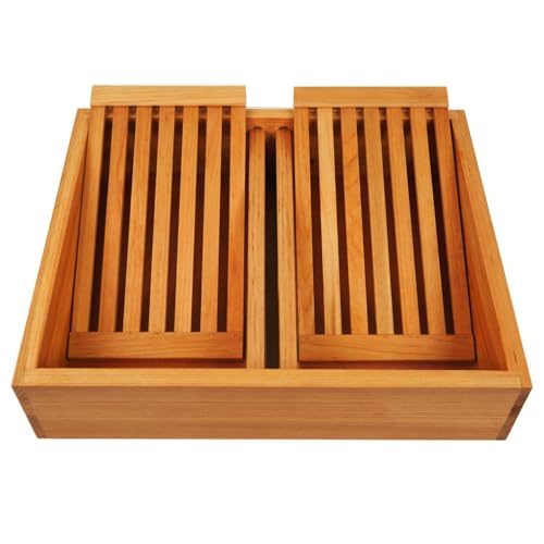 Bee Hive Top Feeder W/Floats 8 Frame in Beeswax Bee Feeder for Beekeeping Bee Feeding Tools -1pack - size: 1 pack 8 frame