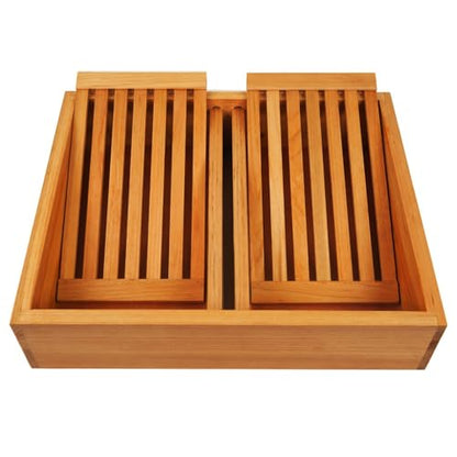 Bee Hive Top Feeder W/Floats 8 Frame in Beeswax Bee Feeder for Beekeeping Bee Feeding Tools -1pack - size: 1 pack 8 frame