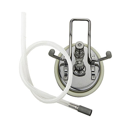 UP100 Homebrew Cornelius Style Keg Carbonation Lid Kit With 0.5 Micron Diffusion Stone