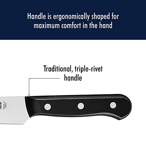 HENCKELS Solution Razor-Sharp 8-inch Carving Knife, German Engineered Informed by 100+ Years of Mastery, Black/Stainless Steel - color: Black/Stainless Steel, style: Solution
