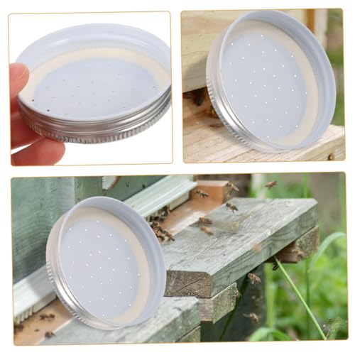 Levemolo 6-Pack Iron Bee Waterer Bee Drinking Feeder for Beekeepers Easy Hive Entrance Feeder Syrup Water Dispenser for
