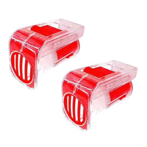 2 Pcs Queen Bee Marking Tool Kit with 2 Pcs Plastic Bottles and Marker Cage Holder, for beekeeping Equipment for Easy and Accurate Queen Bee Identification(Red) - color: Red
