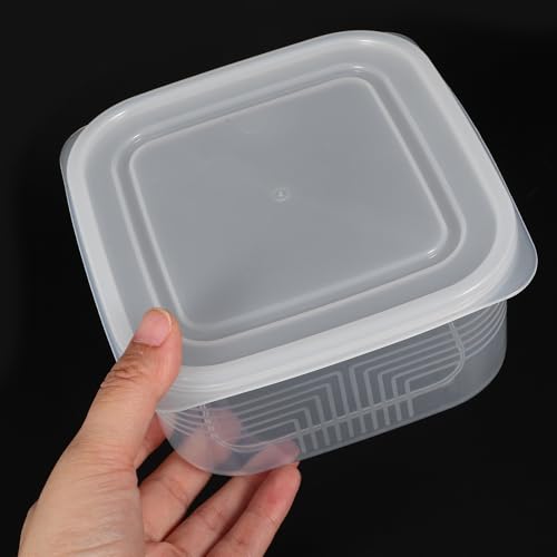 Abaodam Airtight Cheese Storage Container with Lid 800ml Food Sealing Box Refrigerator Fruit Storage Case for Kitchen Fresh-keeping