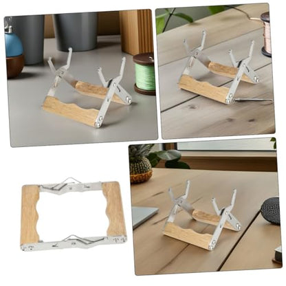 Veemoon 4pcs Beehive Frame Gripper Metal Frame Holder Tool with Wood Handle for Beekeeping Inspection and Hive Harvesting Equipment