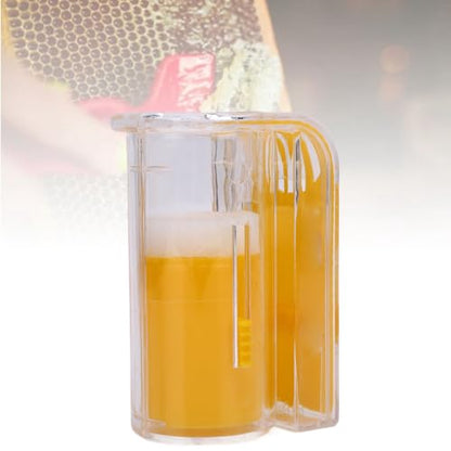 Asixxsix Queen Bee Marking Kit, One Handed Queen Catcher Bottle Cage, Queen Bee Marking Cage Queen Marking Marker Bottle with 0-99 Number Sticker and Tweezers, Beekeeping Supplies (Yellow) - color: Yellow