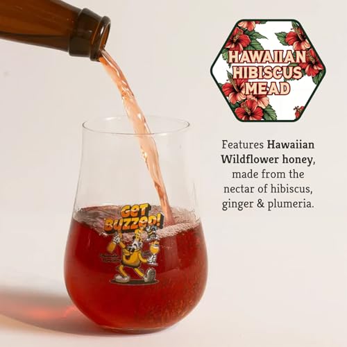 Craft A Brew - Mead Maker’s Choice - Hawaiian Hibiscus Mead Recipe Kit - Ingredients & Instructions for Mead Fermentation & Backsweetening – With Hawaiian Wildflower Honey - Makes 1 Gallon Still Mead - color: Hawaiian Hibiscus