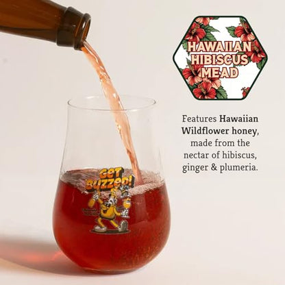 Craft A Brew - Mead Maker’s Choice - Hawaiian Hibiscus Mead Recipe Kit - Ingredients & Instructions for Mead Fermentation & Backsweetening – With Hawaiian Wildflower Honey - Makes 1 Gallon Still Mead - color: Hawaiian Hibiscus
