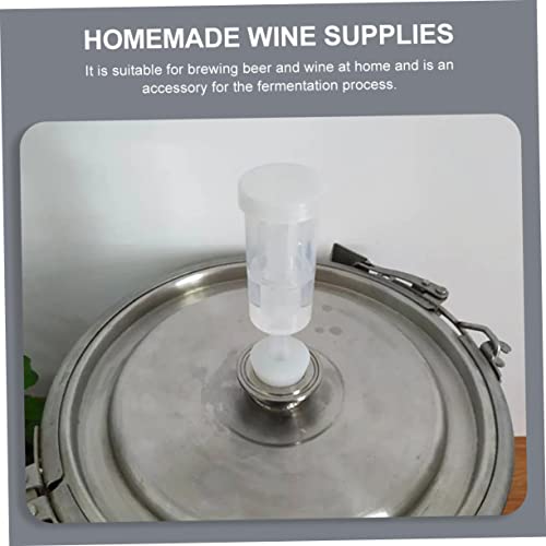 OUNONA 3sets Air Lock Kit Exhaust Valves Non-return Valves Essential for Wine Beer Fermentation