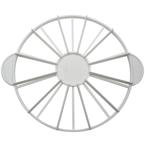 Cake Portion Cutter Cake Portion Marker Round Cake Slicer Double Sided Cake Portion Marker 10 or 12 Pieces (White 26.8 cm /10.6 In diameter) - color: White