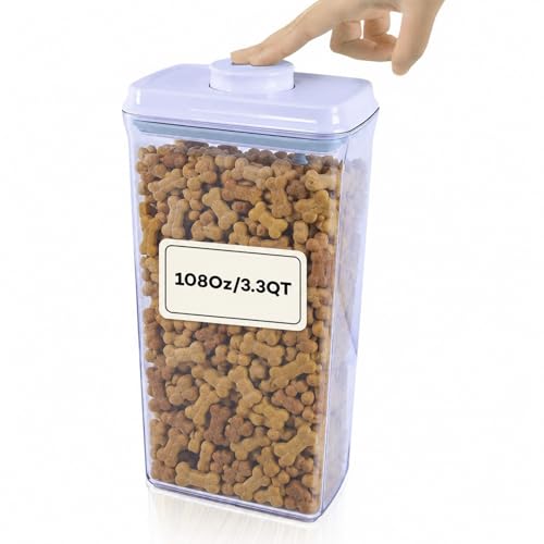 Bop Top Airtight Food Storage Containers with Lid 13.5 Cups / 108 oz | Kitchen Canister Sets | Air Tight Pantry Container | Pop Top Dry Food Storage Containers for Snacks, Sugar, Flour, Baking, Pasta - color: 108 oz