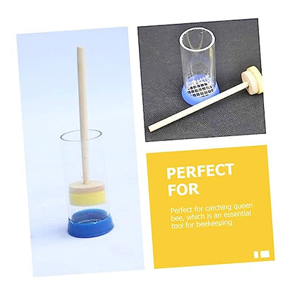 VICASKY Mark Bottle Beekeeping Tool Marking Bottles Decor Cage Beekeeping Marker Beekeeping Kit Beekeeper Accessories Bee Marking Bottle Beekeeper Supplies Plastic-Sponge