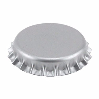 FastRack 144 Oxygen Absorbing Beer Bottle Caps | 26mm Pry-Off Silver Standard Homebrew Bottle Tops for Glass Bottles | PVC-Free Crown Caps for Beer Bottling - color: Silver